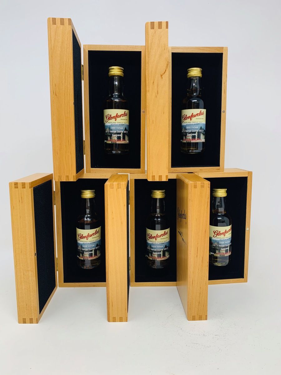 5 X GLENFARCLAS 1988 VISITOR CENTER EXCLUSIVE MINIATURES