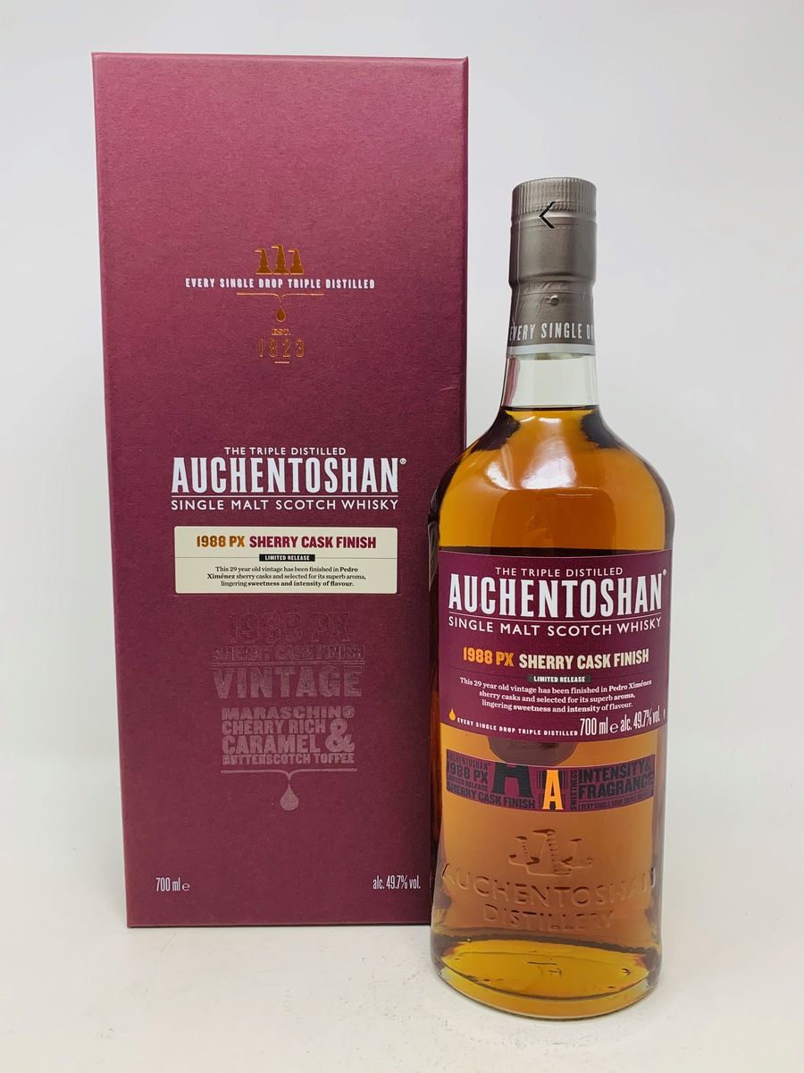 AUCHENTOSHAN 29 YEAR OLD 1988 PX SHERRY CASK FINISH
