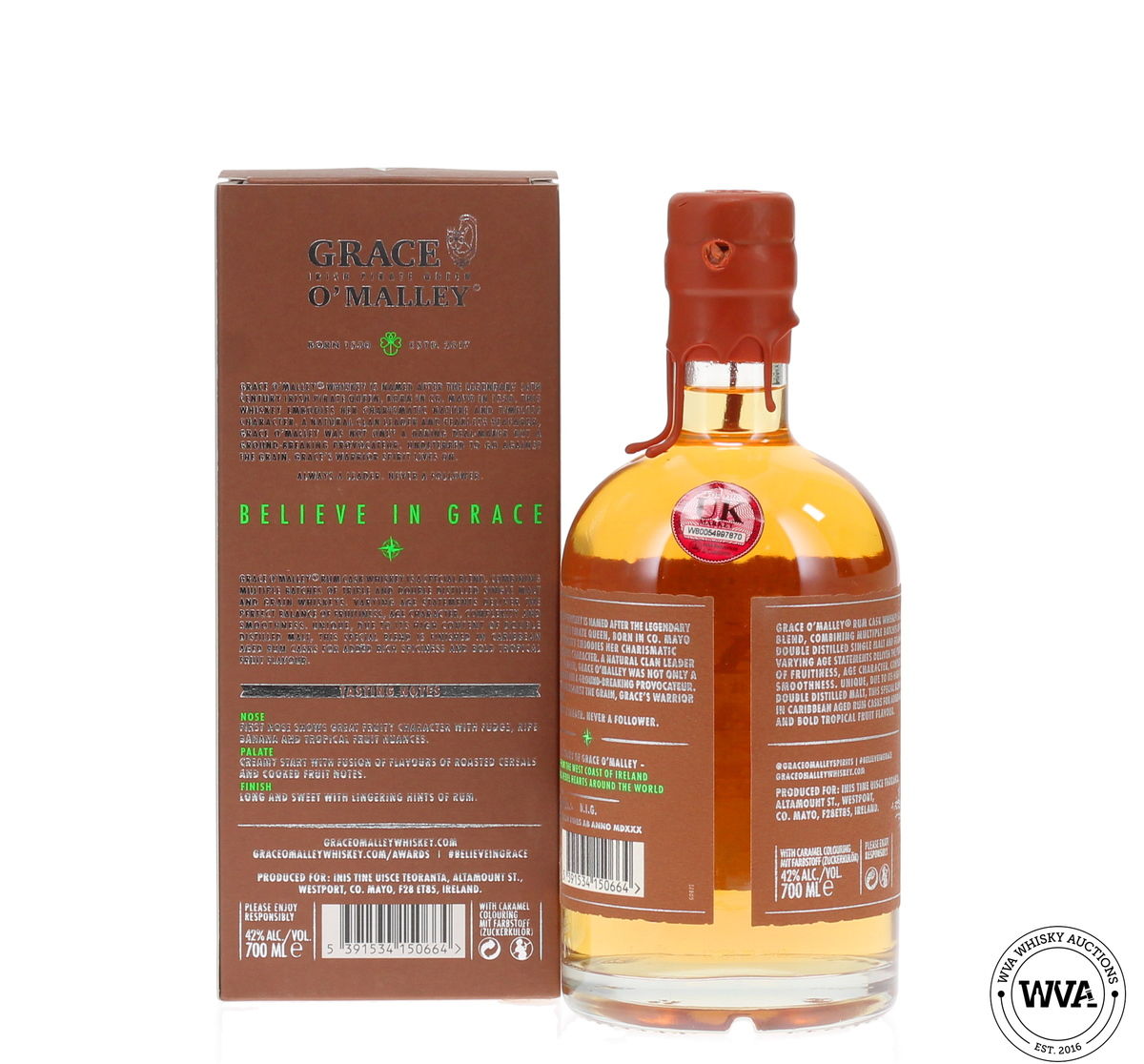 Grace O'Malley - Rum Cask Irish Whiskey