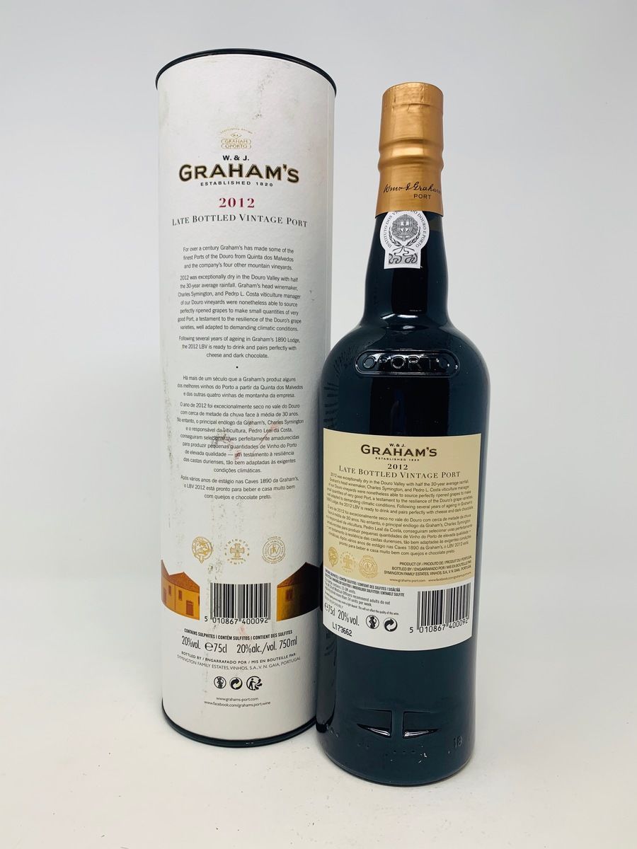 GRAHAMS 2012 LATE BOTTLED VINTAGE PORT (TUBE)