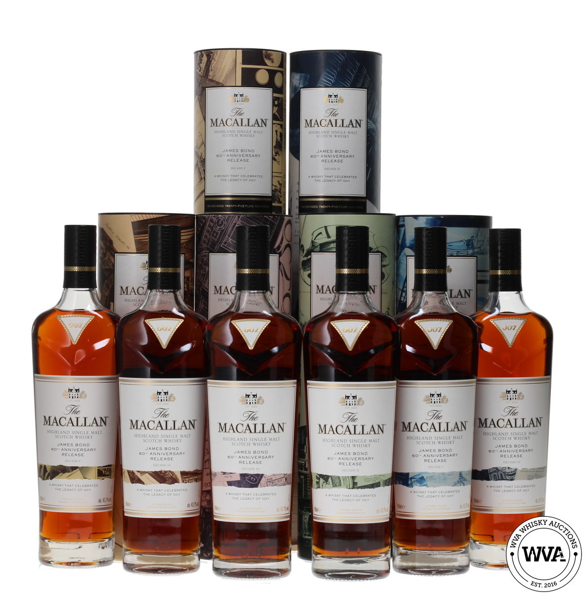 Macallan James Bond 60th Anniversary - Decades I - VI