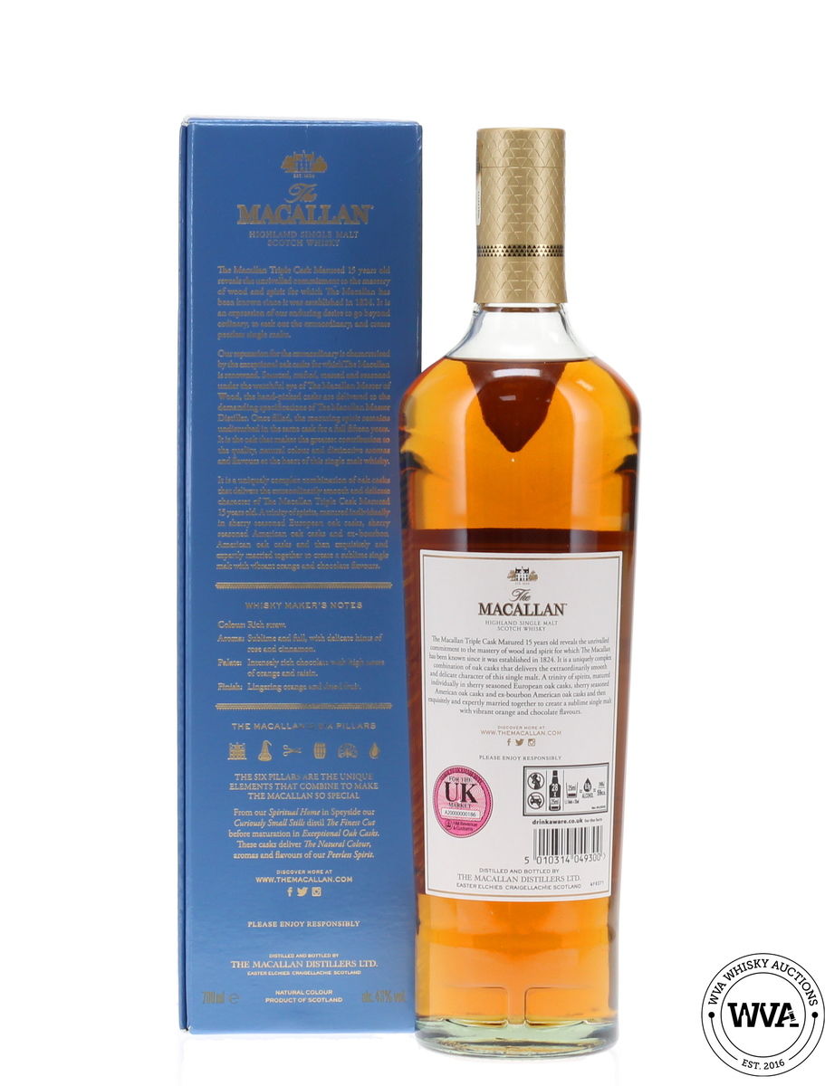 Macallan 15 Year Old Triple Cask