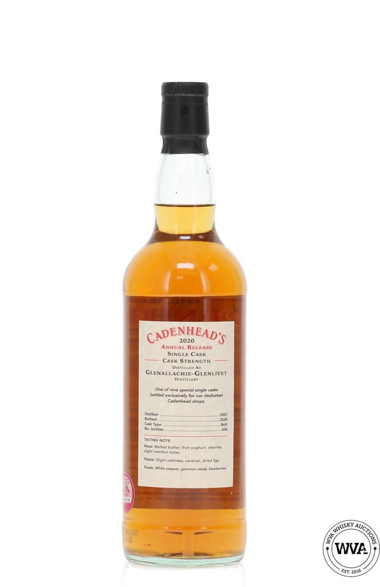 Glenallachie-Glenlivet 12 Year Old 2007 (2020) Single Cask - Cadenhead's Whisky Shop Berlin