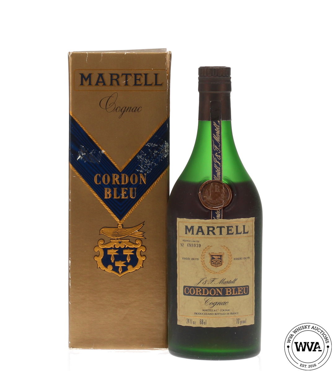 Martell Cordon Bleu Cognac 68cl - 1970's