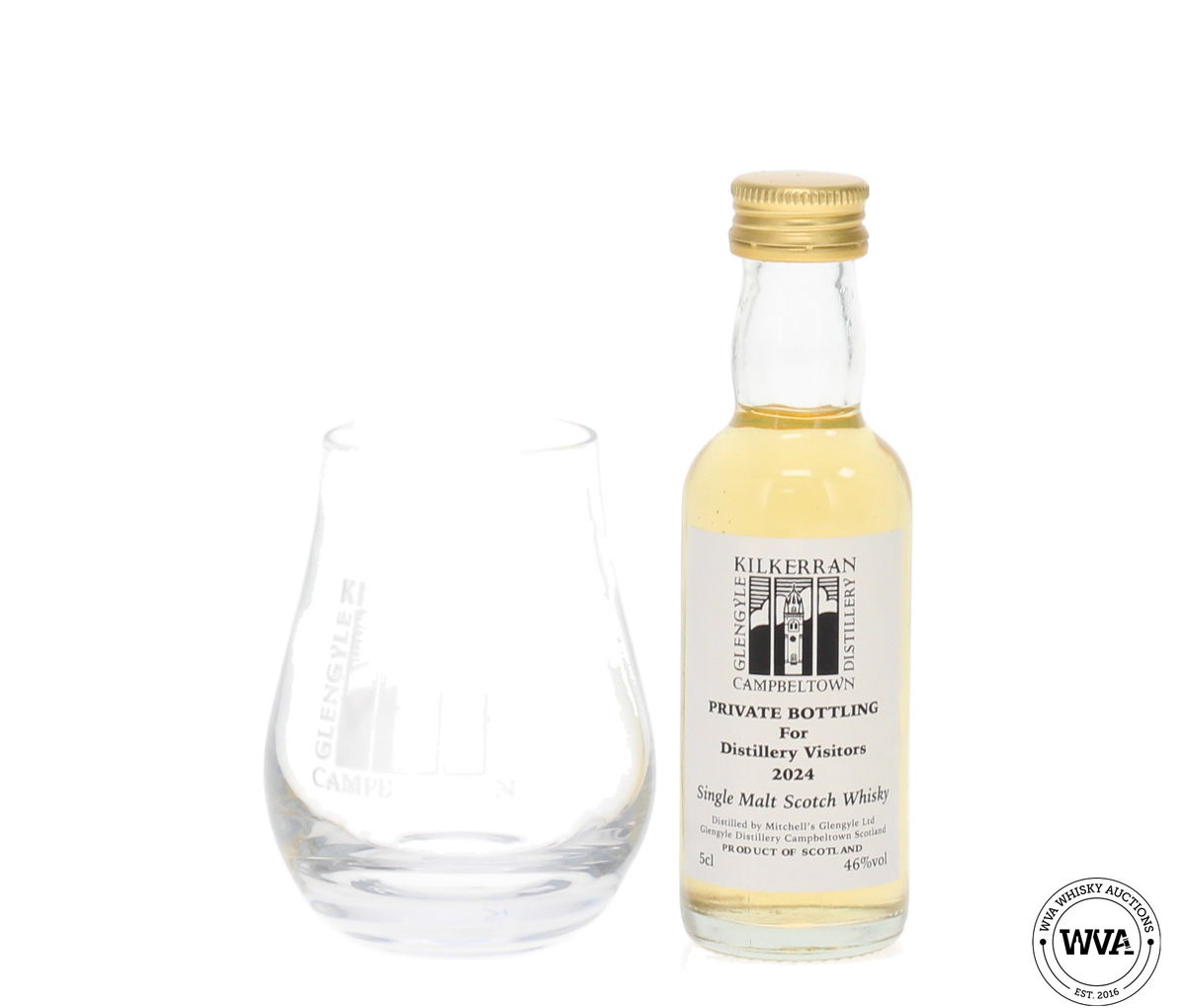 Kilkerran 2024 Distillery Visitors Miniature & Glass