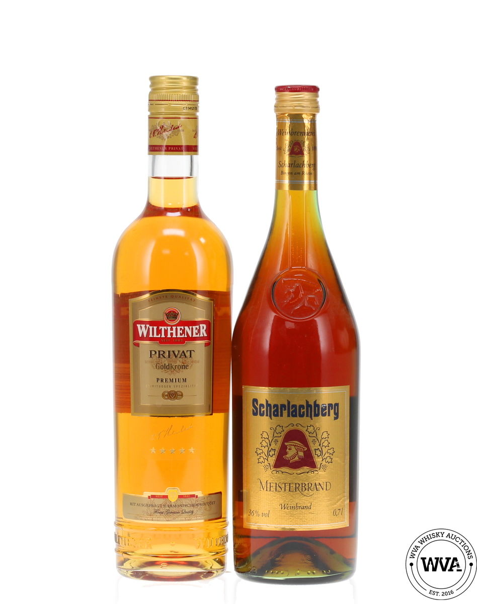 Wilthener Goldkrone Privat &  Scharlachberg Meisterbrand Brandy