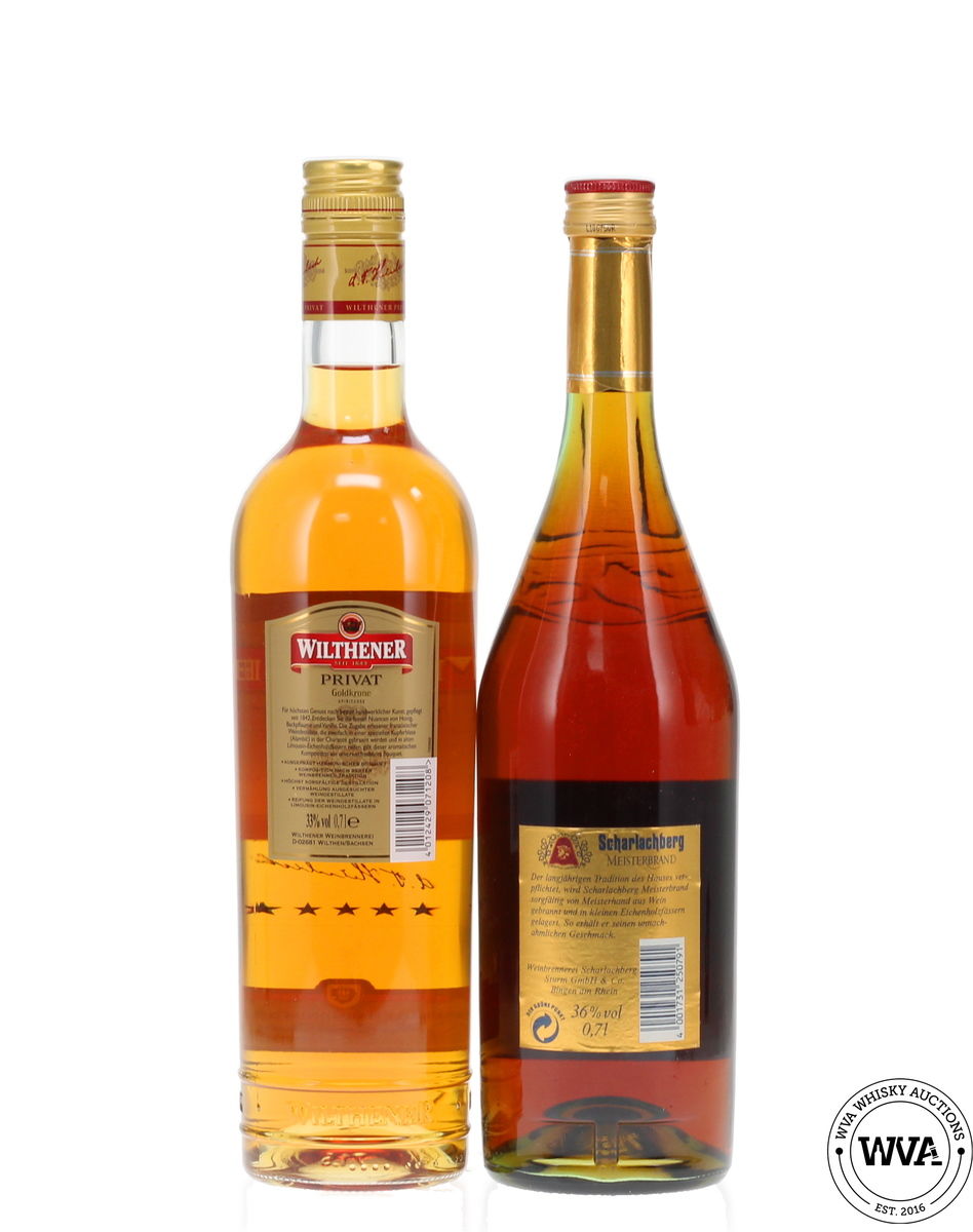 Wilthener Goldkrone Privat &  Scharlachberg Meisterbrand Brandy
