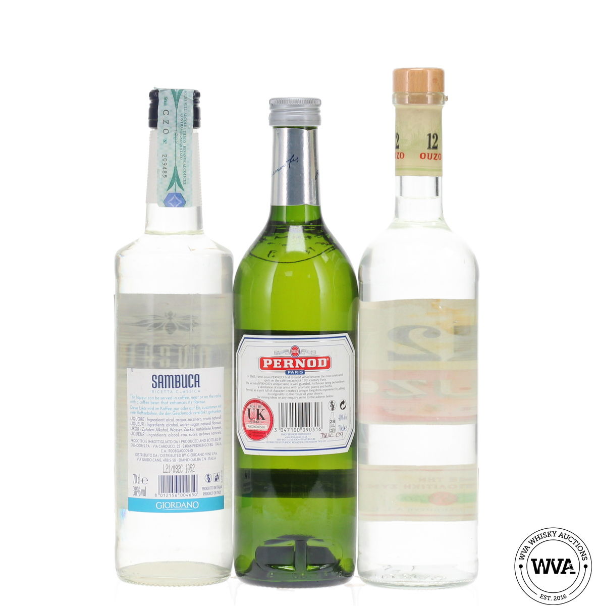  Sambuca, Pernod & Ouzo 12