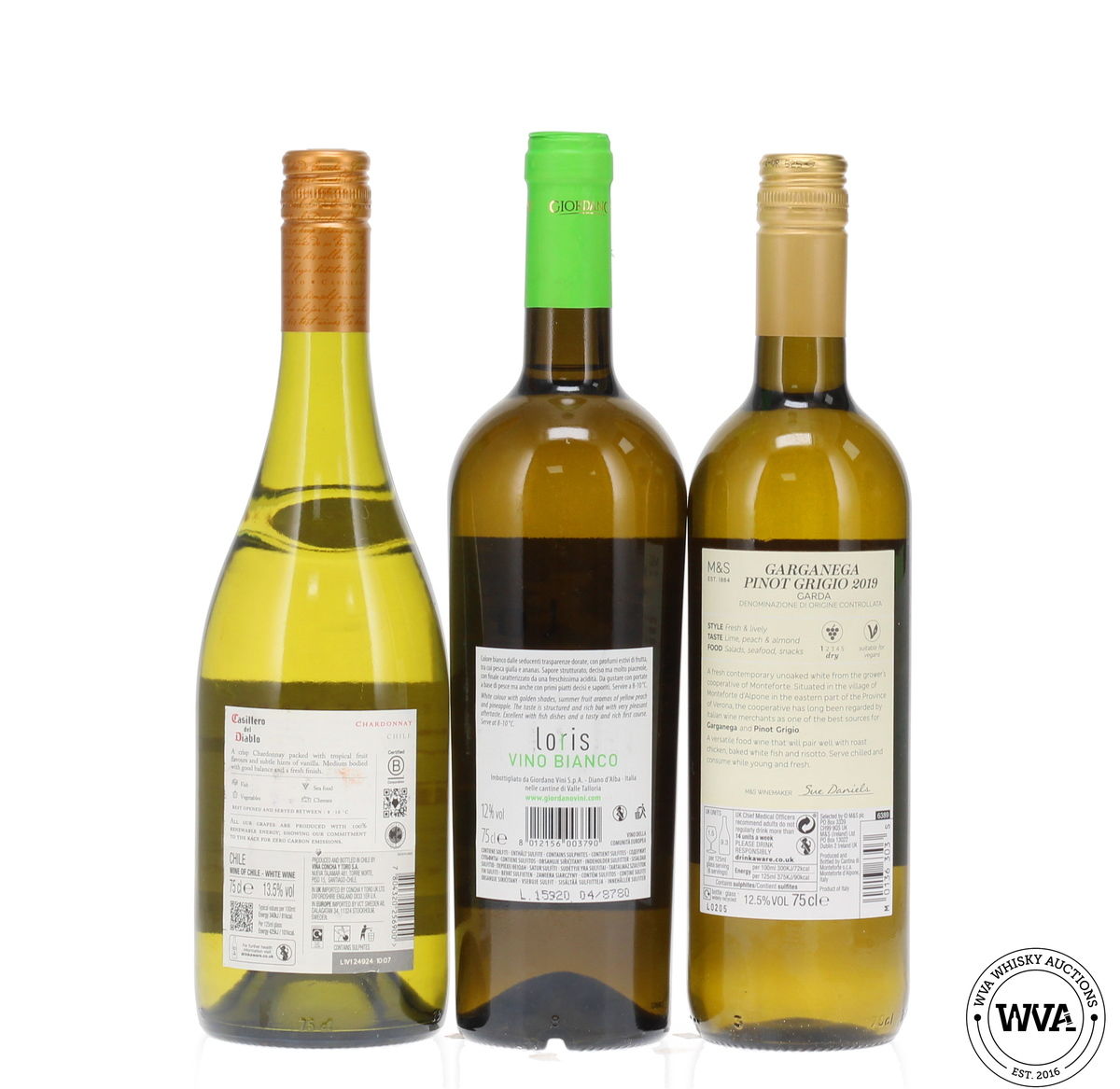 Assorted White Wine x3