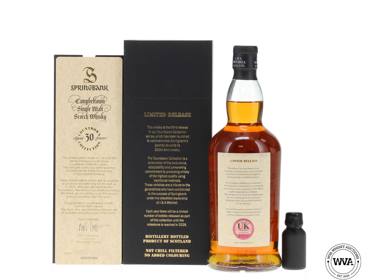 Springbank 30 Year Old 2025 - Countdown Collection & Sample