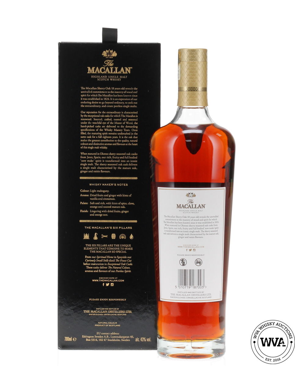 Macallan 18 Year Old Sherry Oak (2021) 