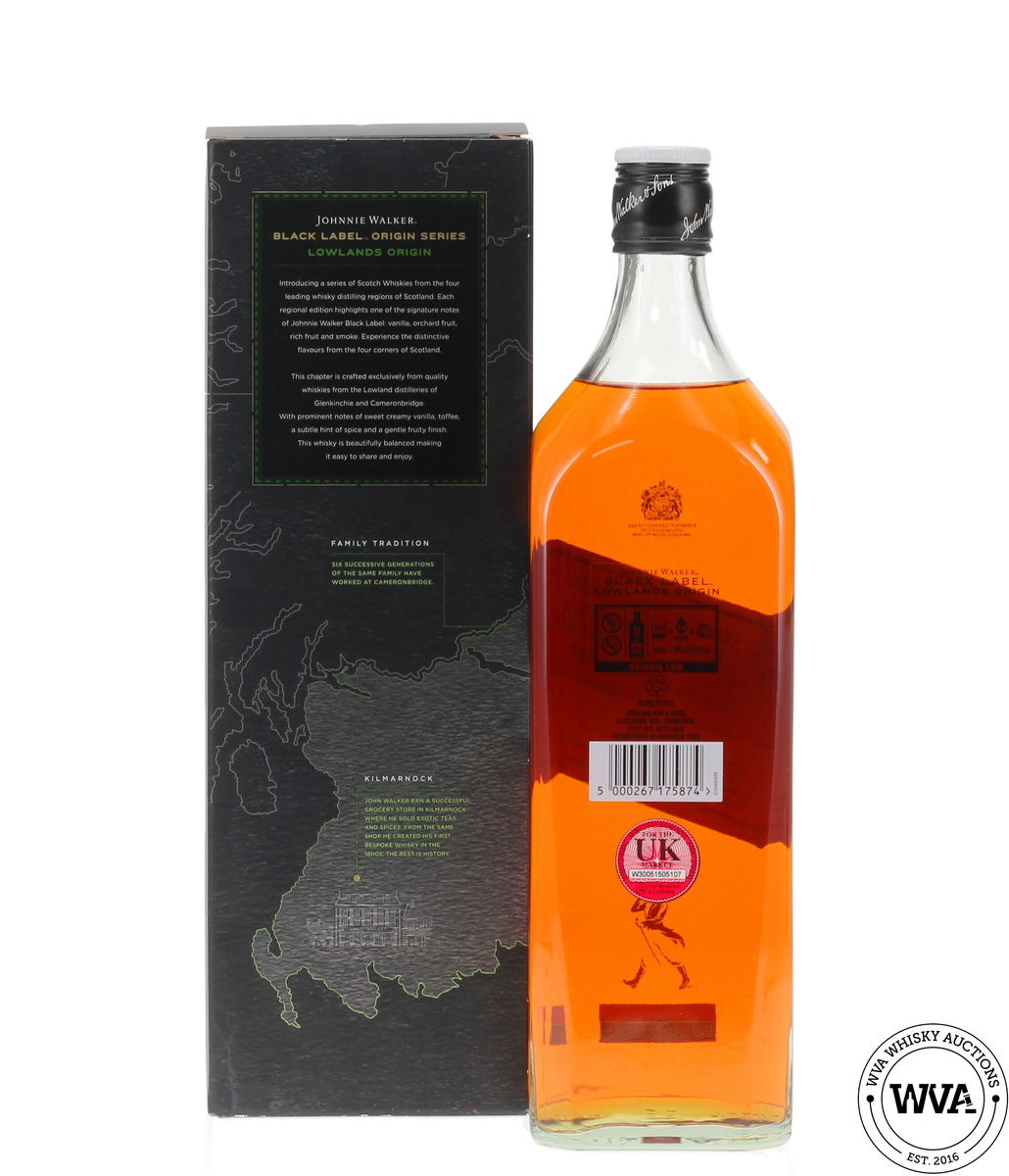 Johnnie Walker 12 Year Old Black Label - Lowlands Origin