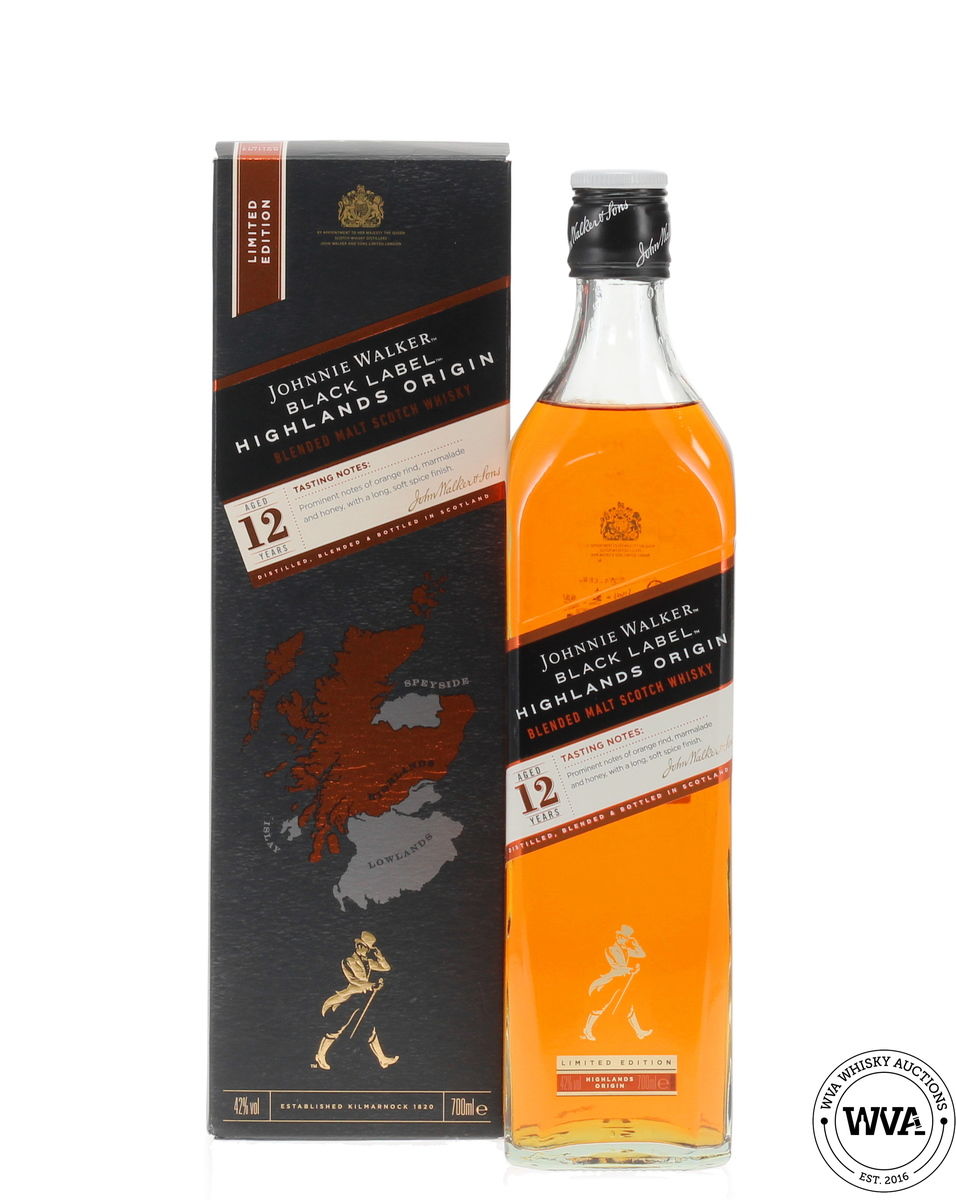 Johnnie Walker 12 Year Old Black Label - Highlands Origin