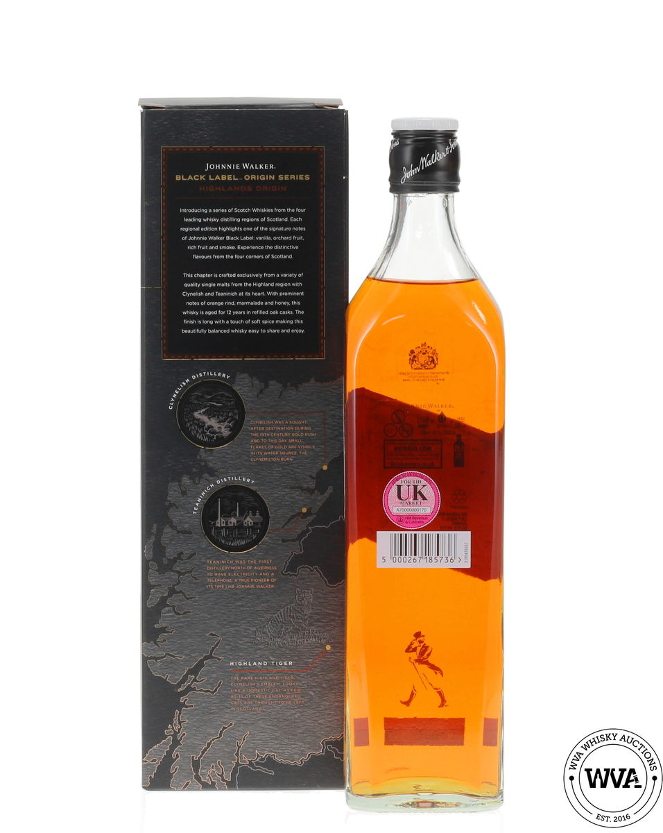 Johnnie Walker 12 Year Old Black Label - Highlands Origin