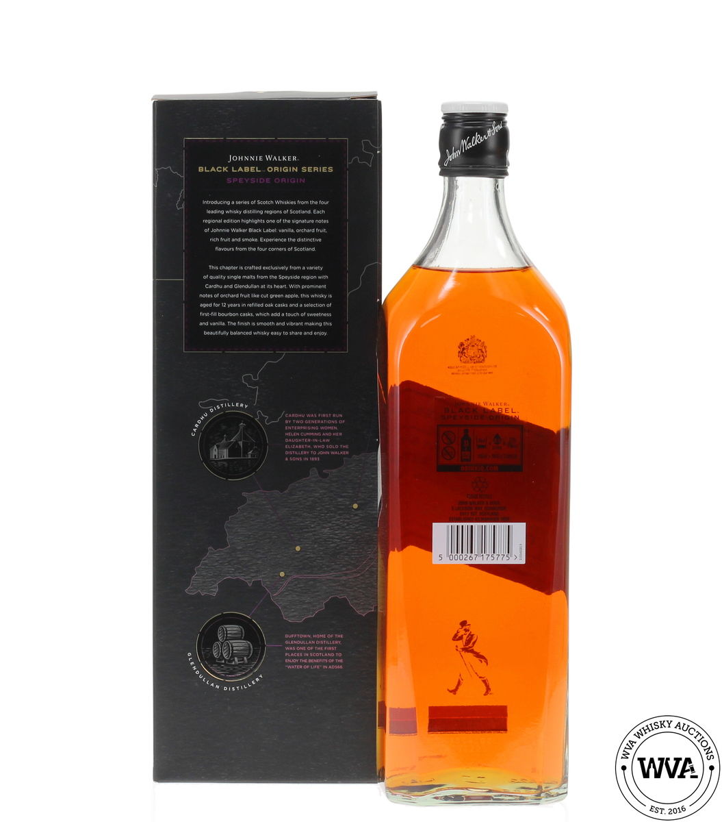 Johnnie Walker 12 Year Old Black Label - Speyside Origin 