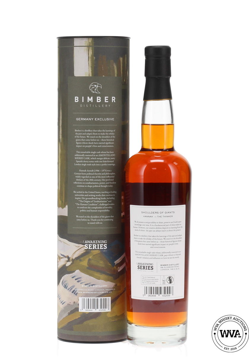 Bimber Single Cask #537/37 Shoulders of Giants Hannah The Thinker - Germany Exclusive