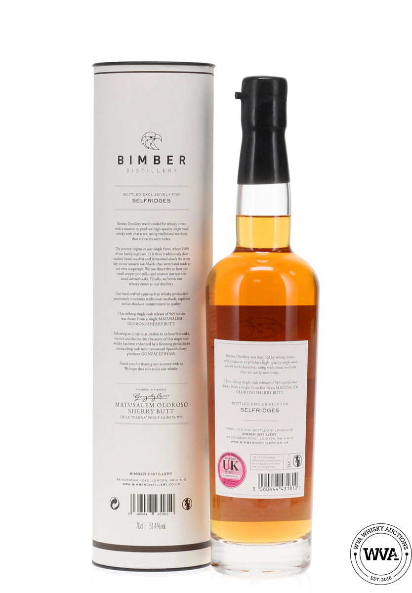Bimber - Oloroso Sherry Butt 422-4/63 - Selfridges Exclusive