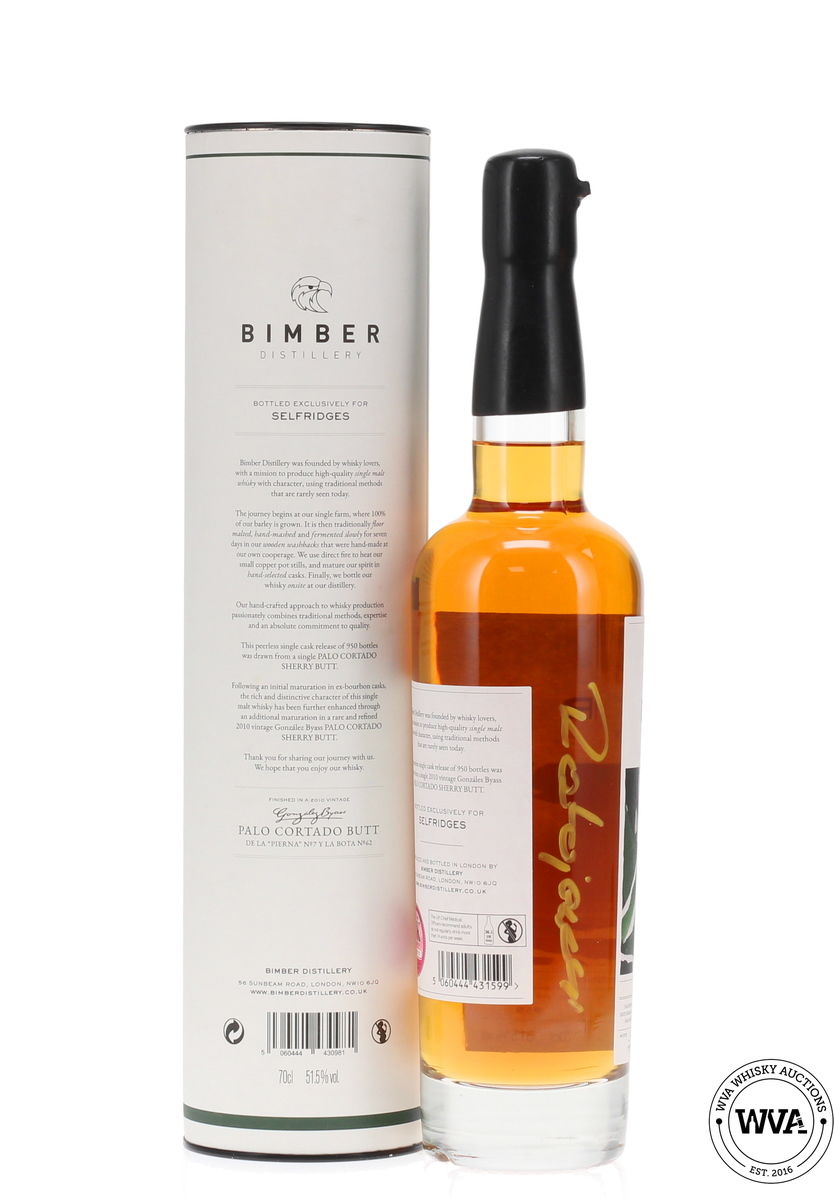 Bimber Palo Cortado #258-7/62 - Selfridges Exclusive (Signed)