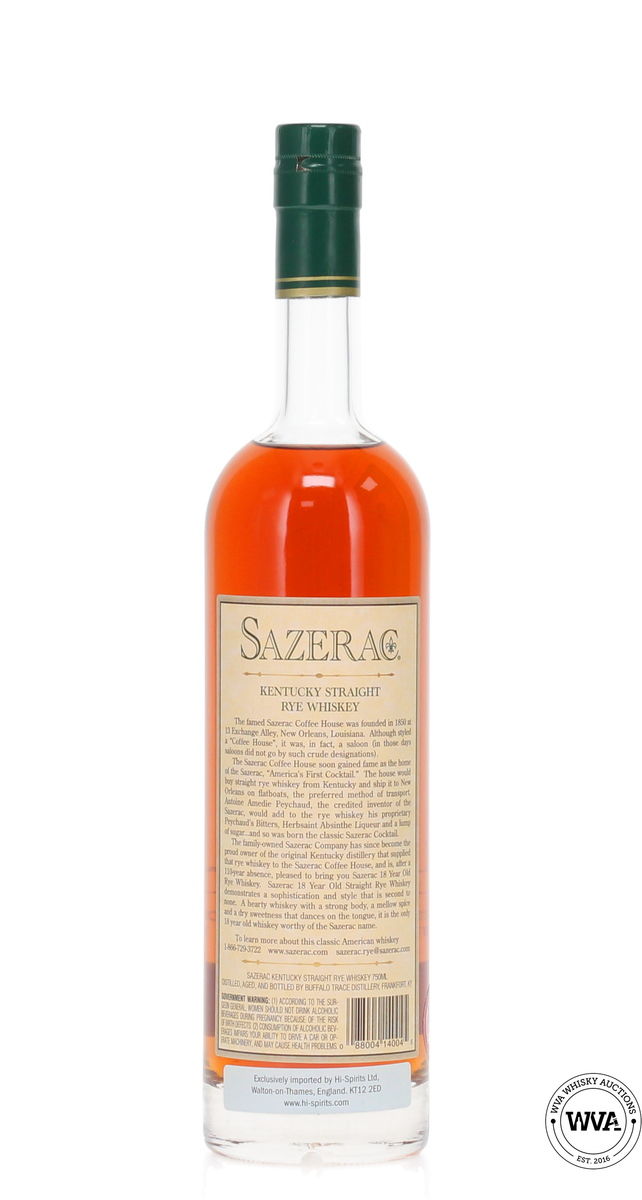 Sazerac 18 Year Old - BTAC Spring 2016