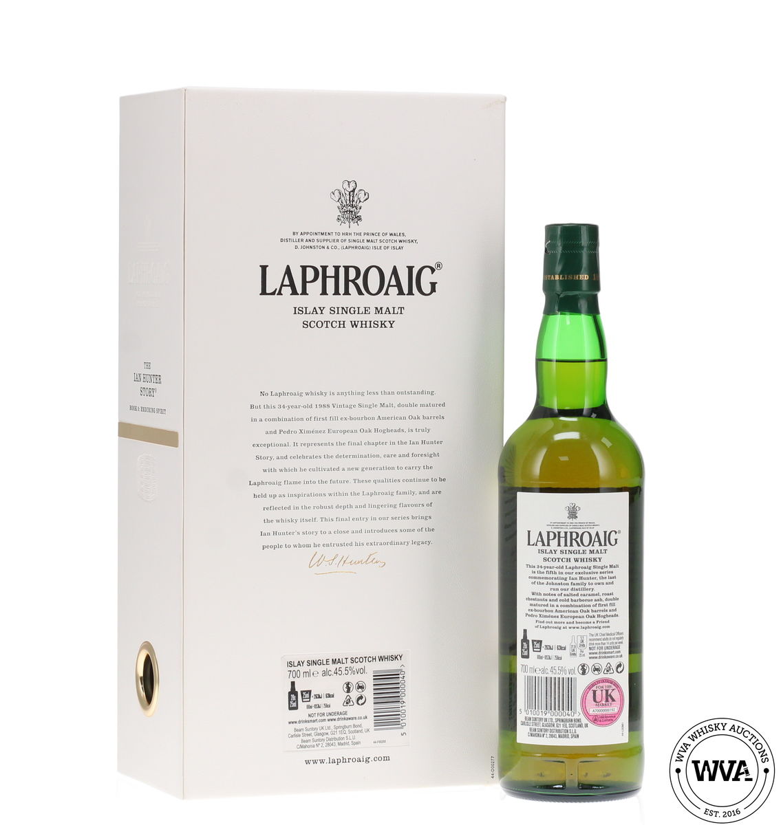 Laphroaig 34 Year Old - The Ian Hunter Story - Book 5 Enduring Spirit