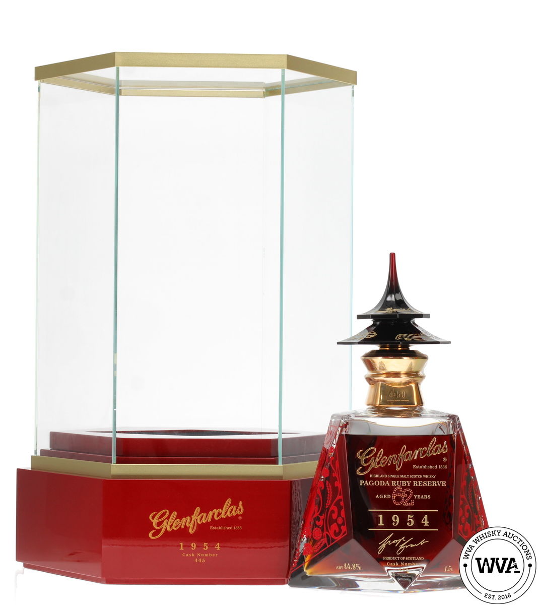 Glenfarclas 62 Year Old (1954) 1.5ltr Magnum - Pagoda Ruby Reserve (Gold Edition) Cask #445