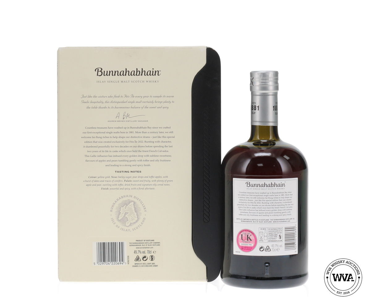 Bunnahabhain 1998 Fèis Ìle 2022 - Calvados Cask Finnish