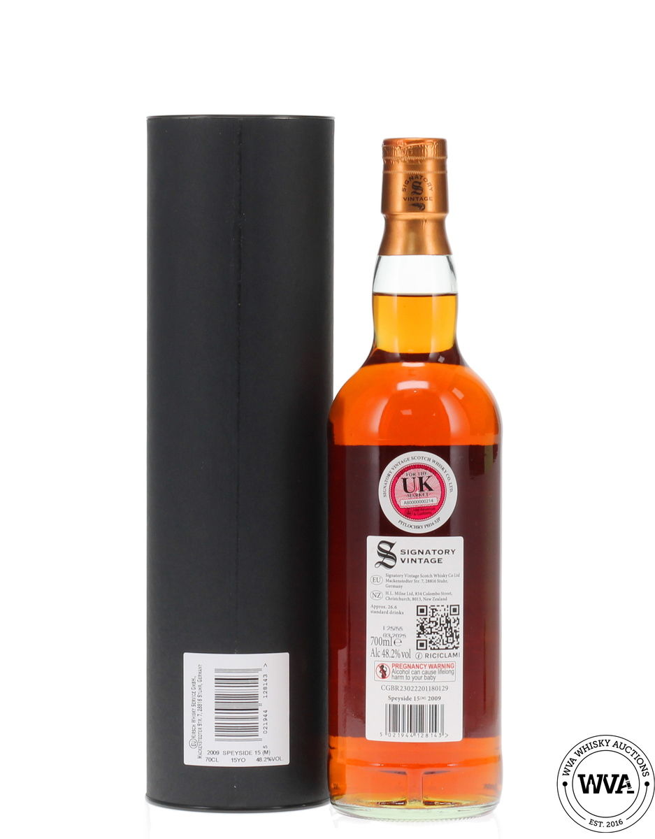 Speyside 15 Year Old (M) 2009 #18 - Signatory Vintage