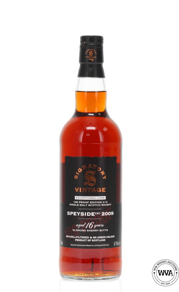 Speyside 16 Year Old (M) 2009 #13 - Signatory Vintage 
