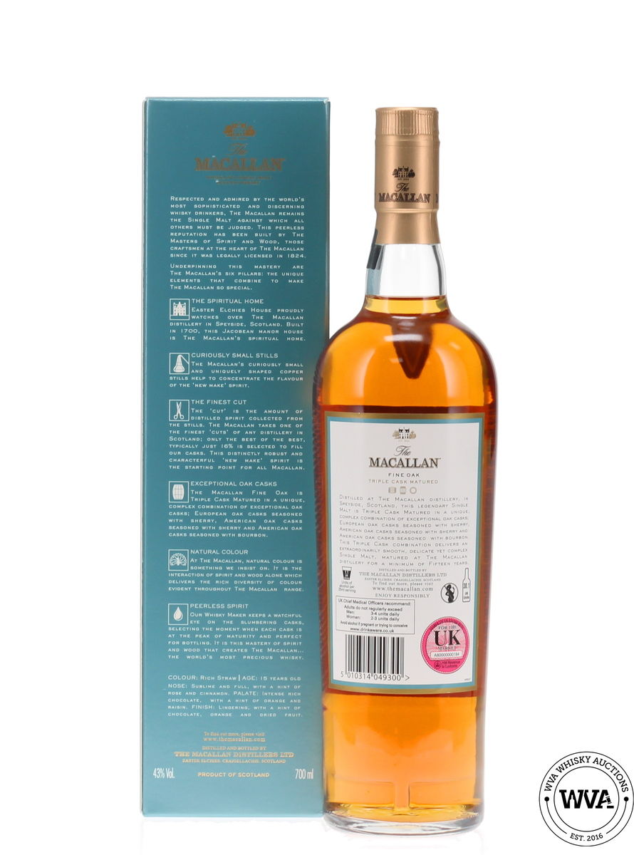 Macallan 15 Year  Old Fine Oak