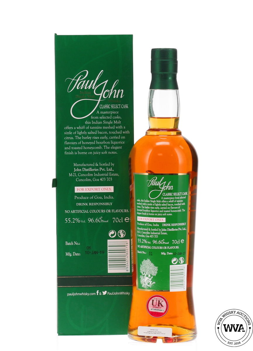 Paul John - Classic Select Cask