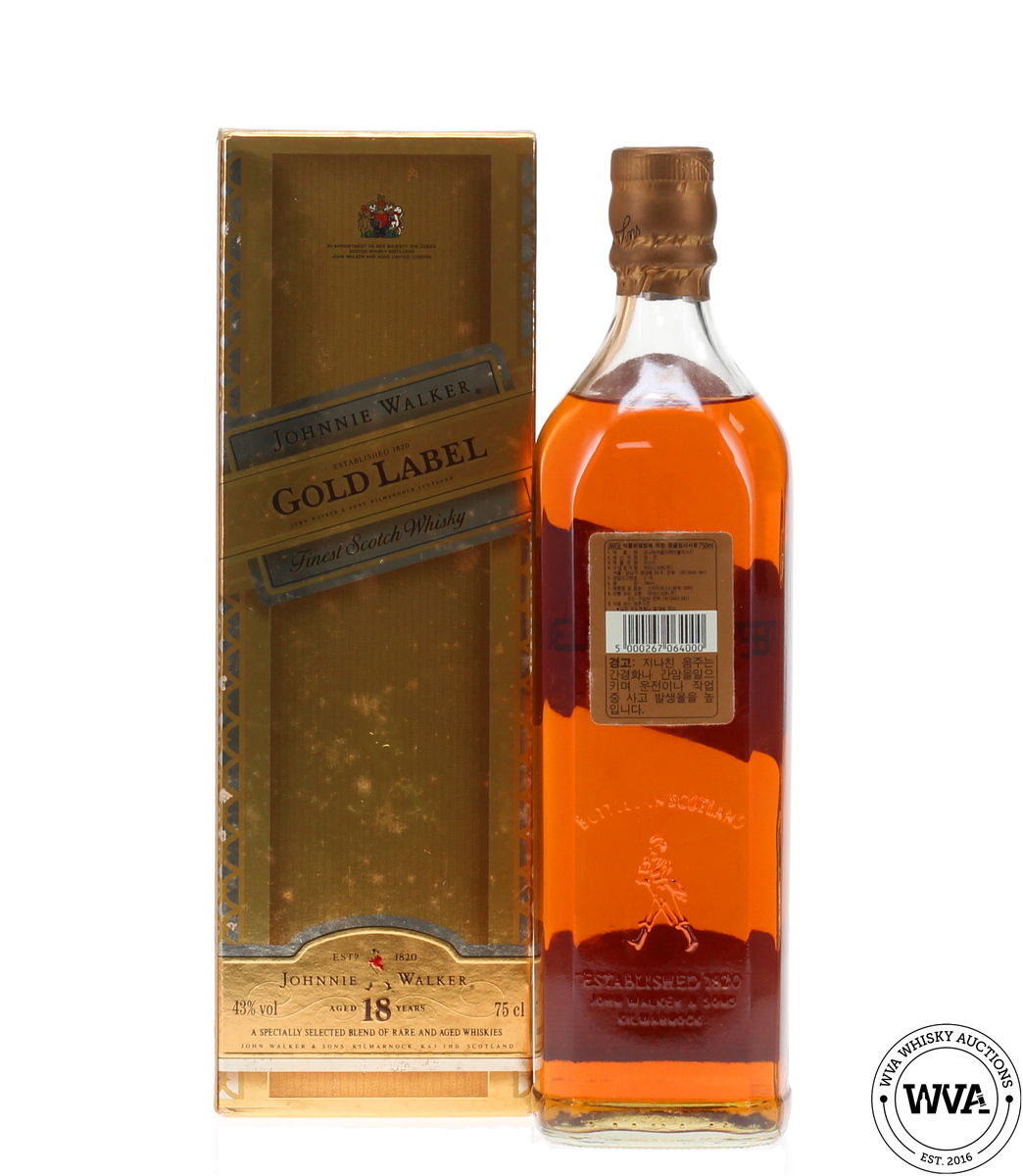 Johnnie Walker 18 Year Old Gold Label