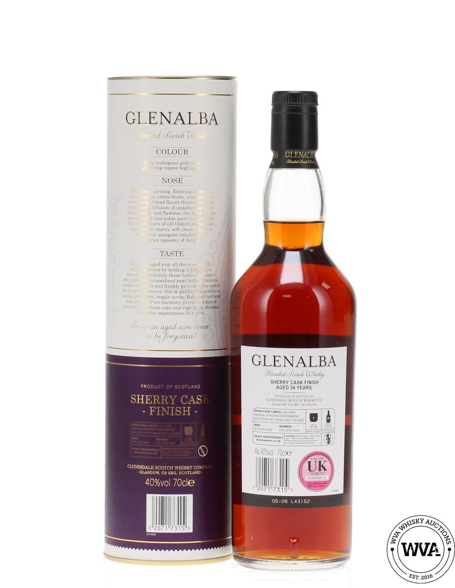 Glenalba 34 Year Old - Sherry Cask Finish