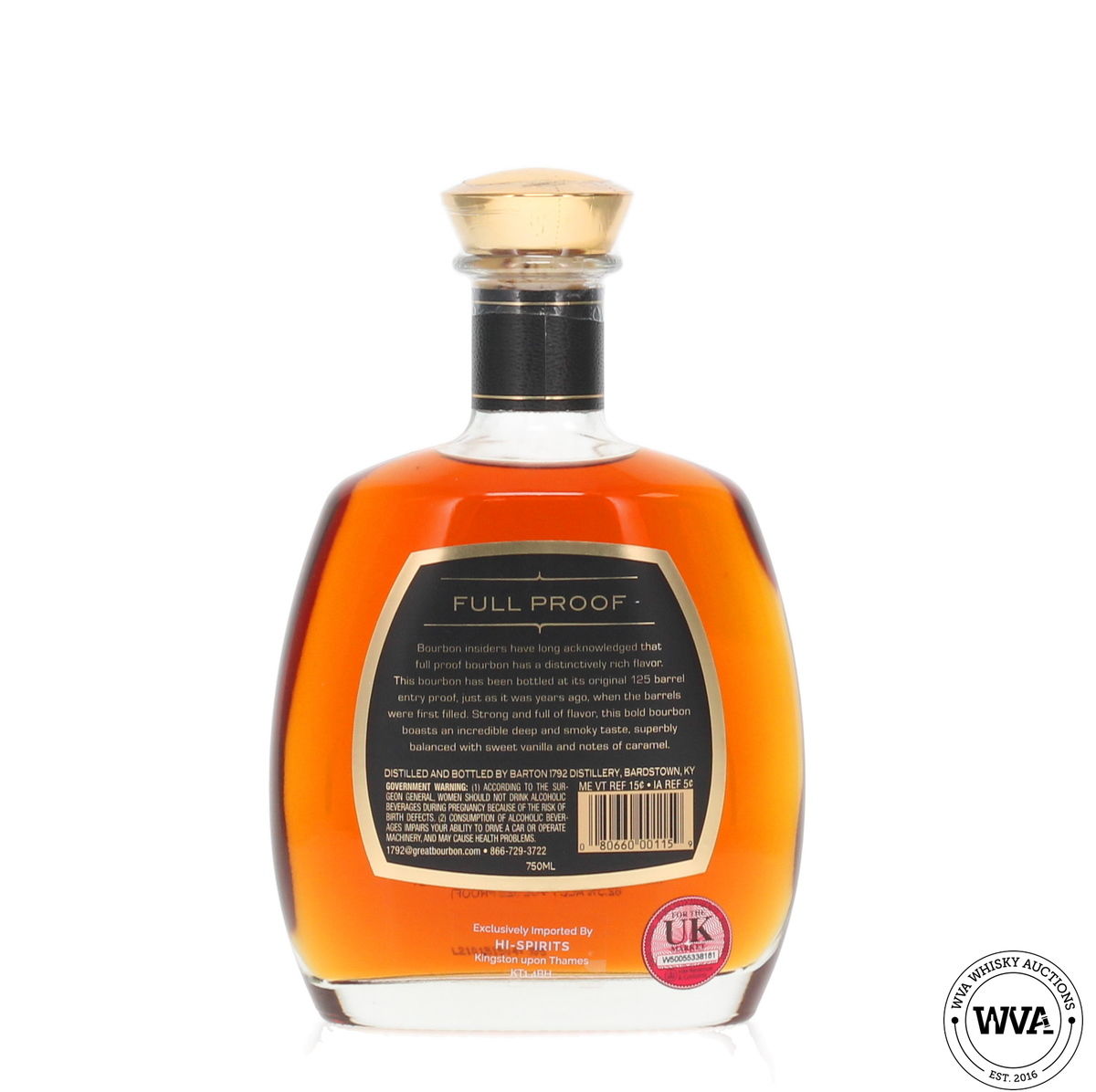 Barton 1792 Kentucky Bourbon - Full Proof