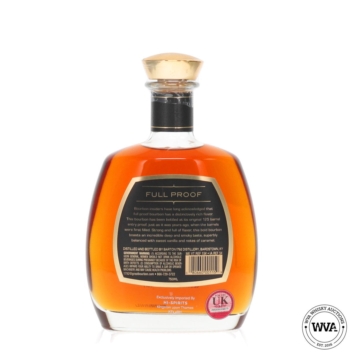 Barton 1792 Kentucky Bourbon - Full Proof