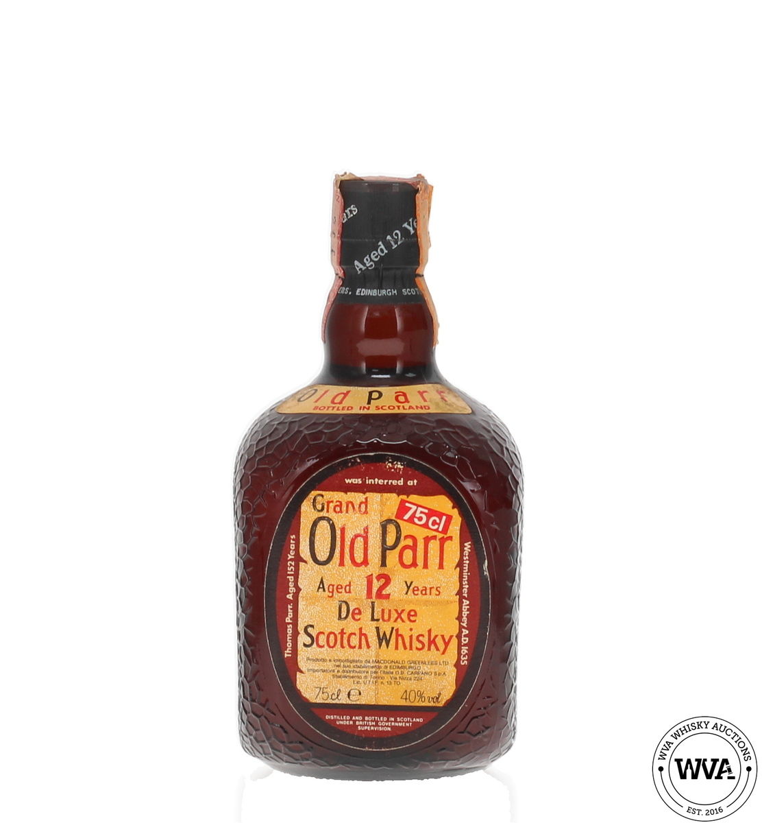 Grand Old Parr 12 Year Old Delux