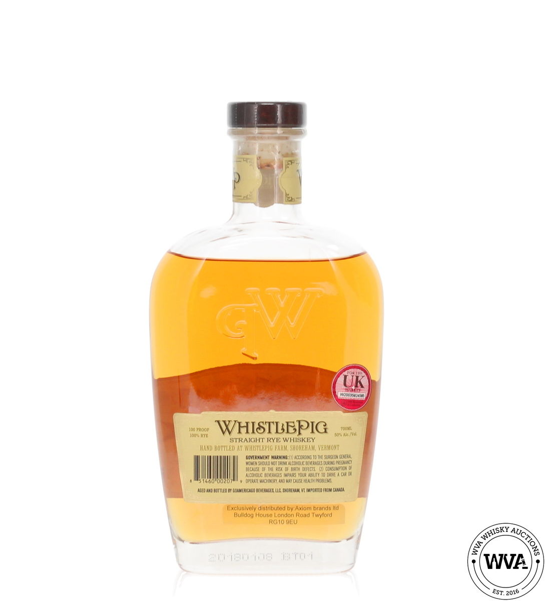 Whistlepig 10 Year Old Straight Rye Whiskey