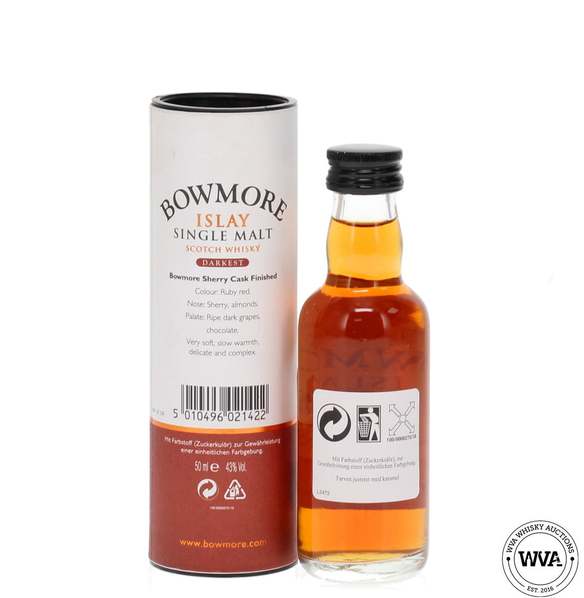 Bowmore 15 Year Old - Darkest Miniature