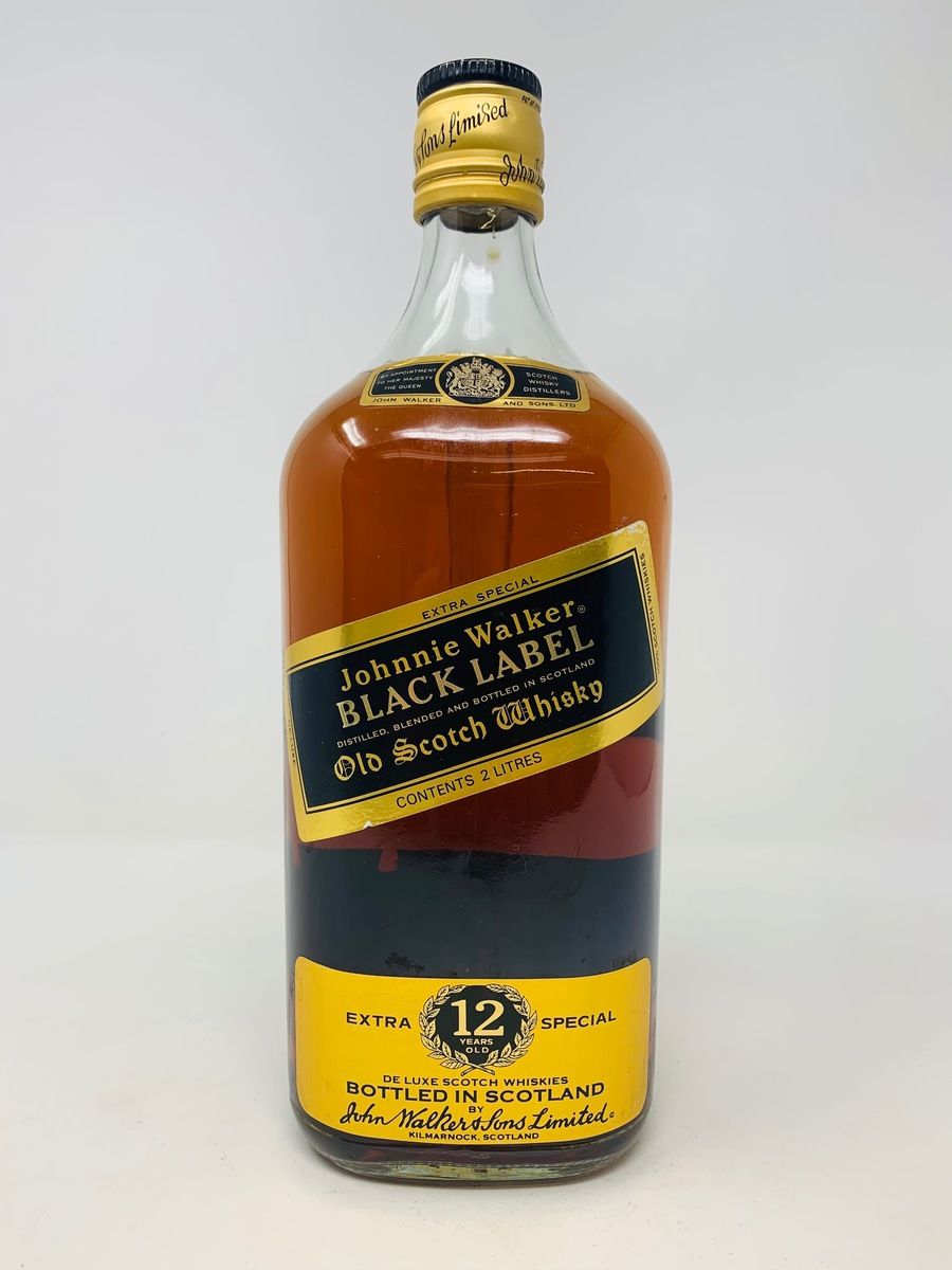 JOHNNIE WALKER 12 YEAR OLD BLACK LABEL 2 LITRE 