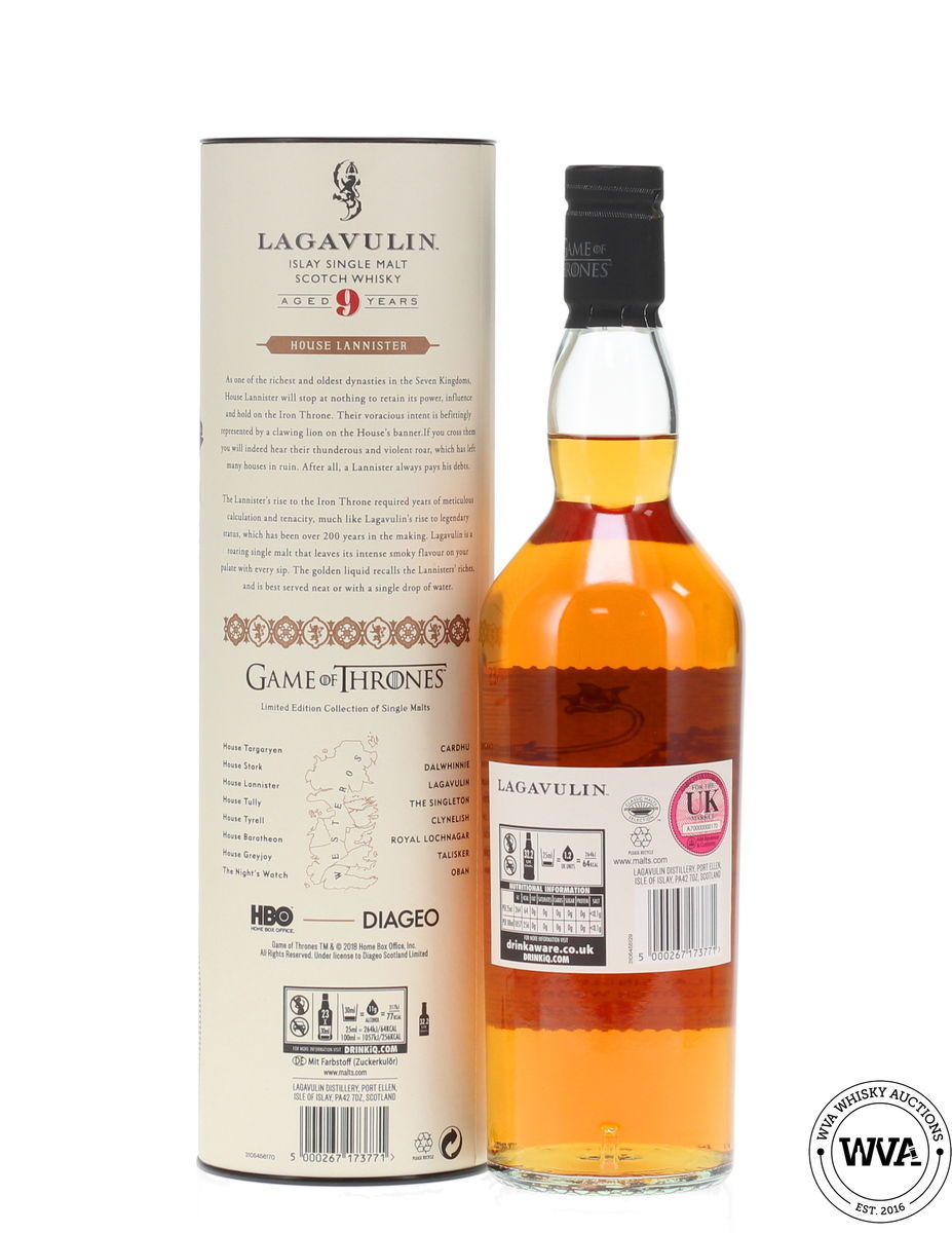 Lagavulin 9 Year Old Game Of Thrones - House Lannister