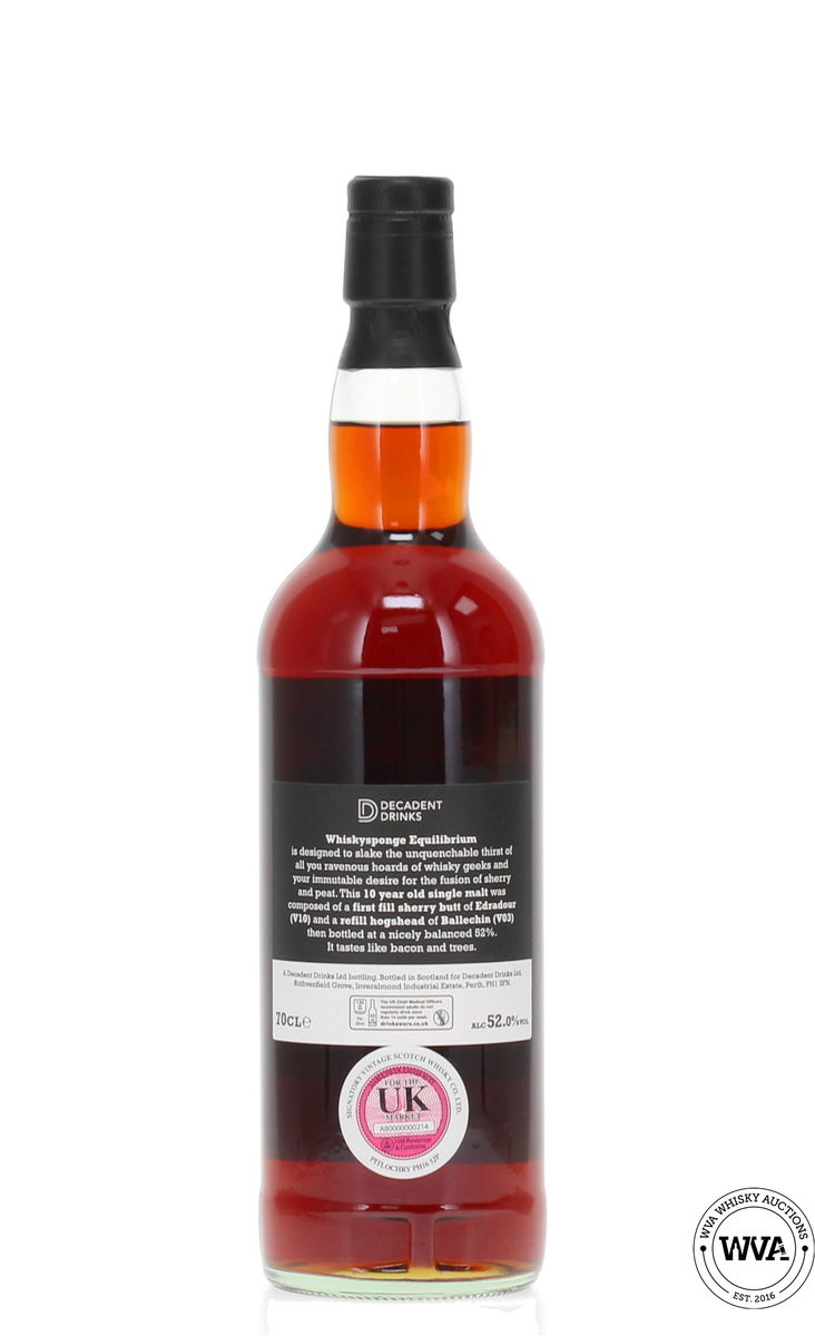 Whisky Sponge 10 Year Old - Equilibrium