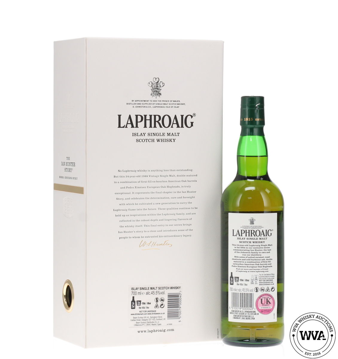 Laphroaig 34 Year Old - The Ian Hunter Story - Book 5 Enduring Spirit