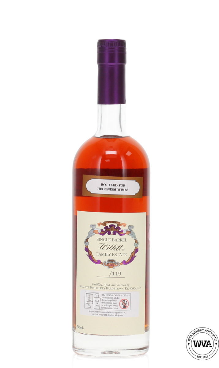 Willett 11 Year Old #2044 Single Barrel Bourbon - Hedonism Wines Exclusive