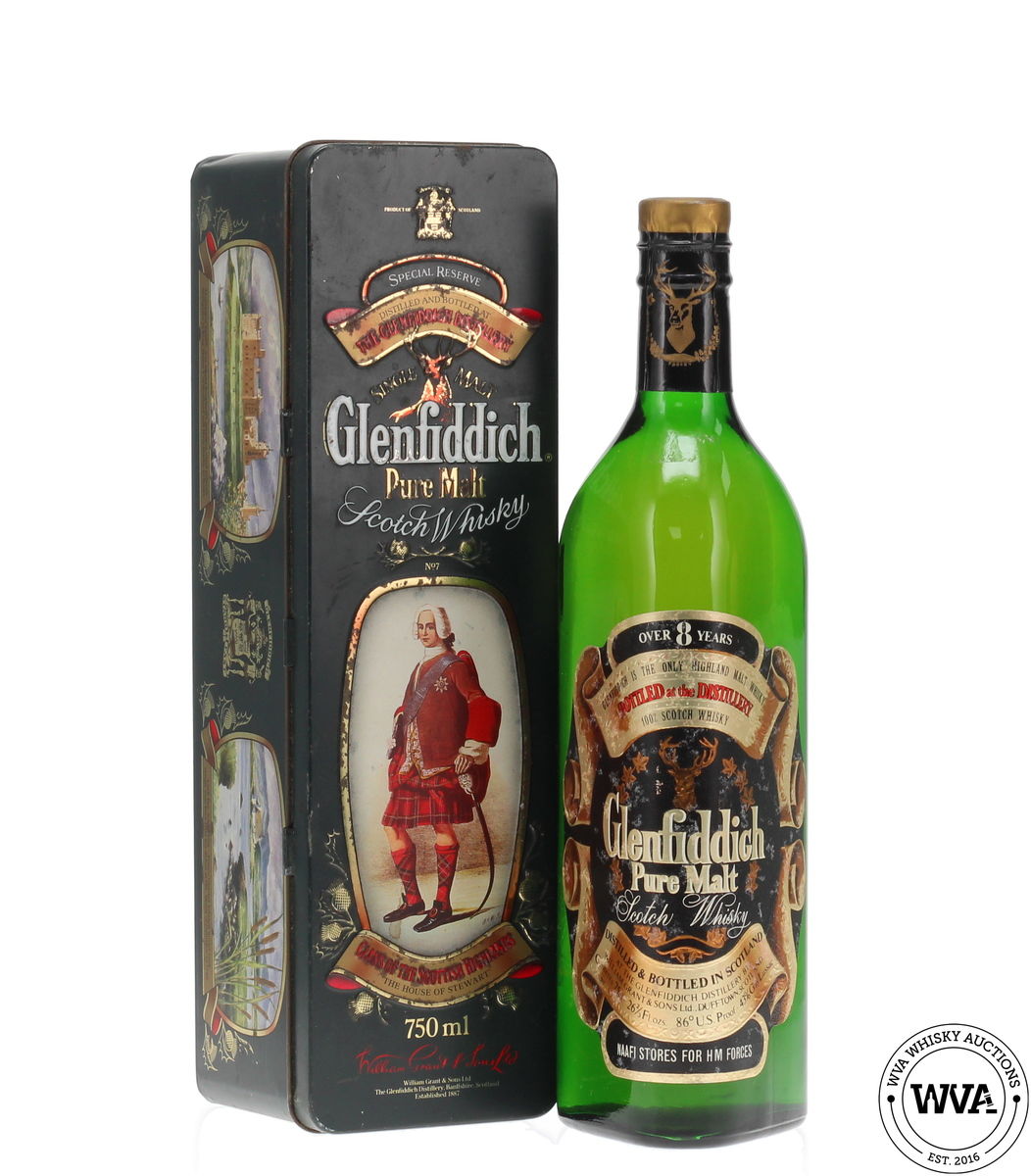 Glenfiddich 8 Year Old Pure Malt (1970's) NAAFI