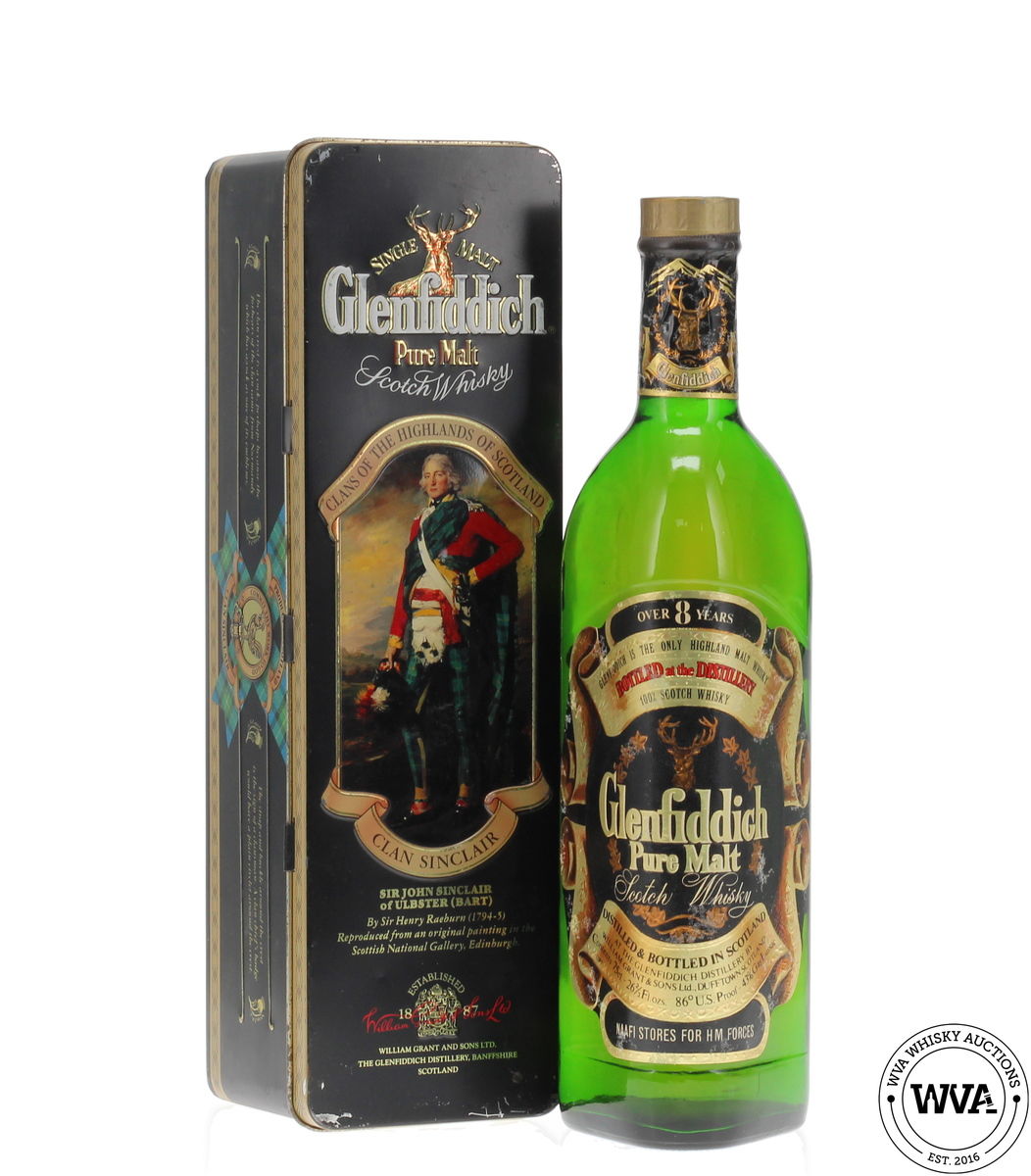 Glenfiddich 8 Year Old Pure Malt (1970's) NAAFI
