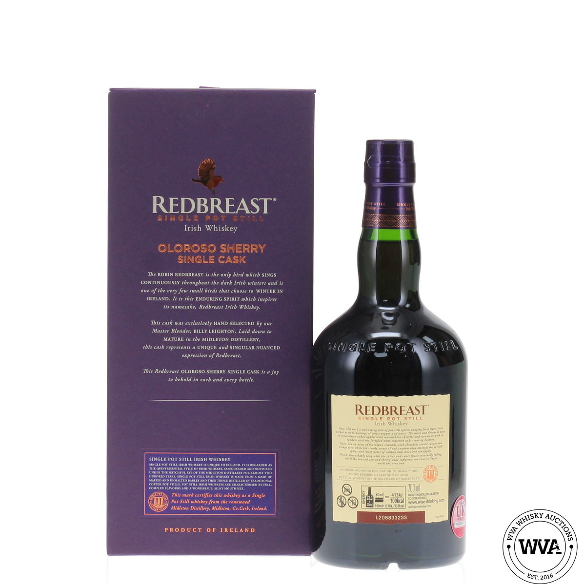 Redbreast 18 Year Old 2003 #30837 Oloroso Sherry Single Cask For Harvey Nichols