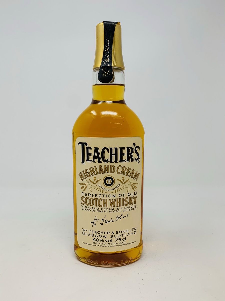 TEACHERS HIGHLAND CREAM SCOTCH WHISKY 1980'S (NO BOX)