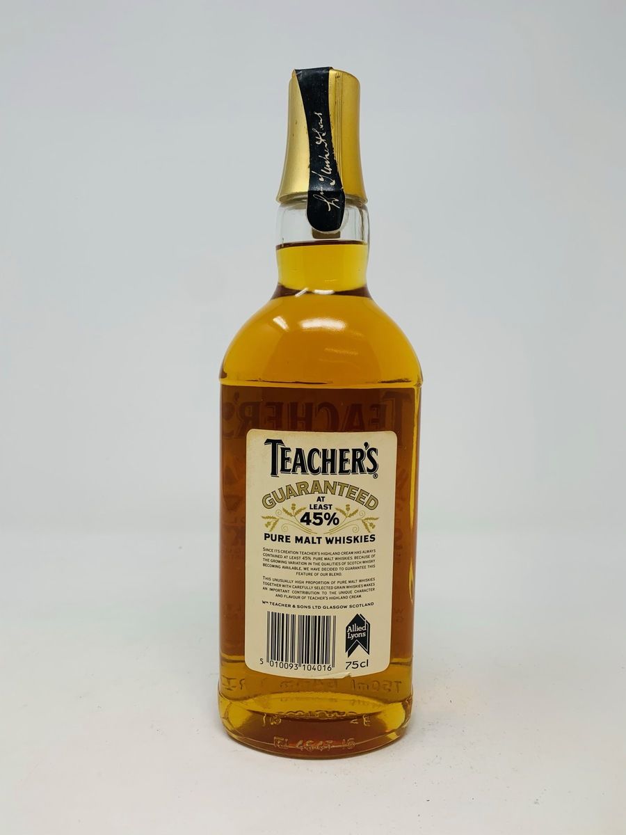 TEACHERS HIGHLAND CREAM SCOTCH WHISKY 1980'S (NO BOX)