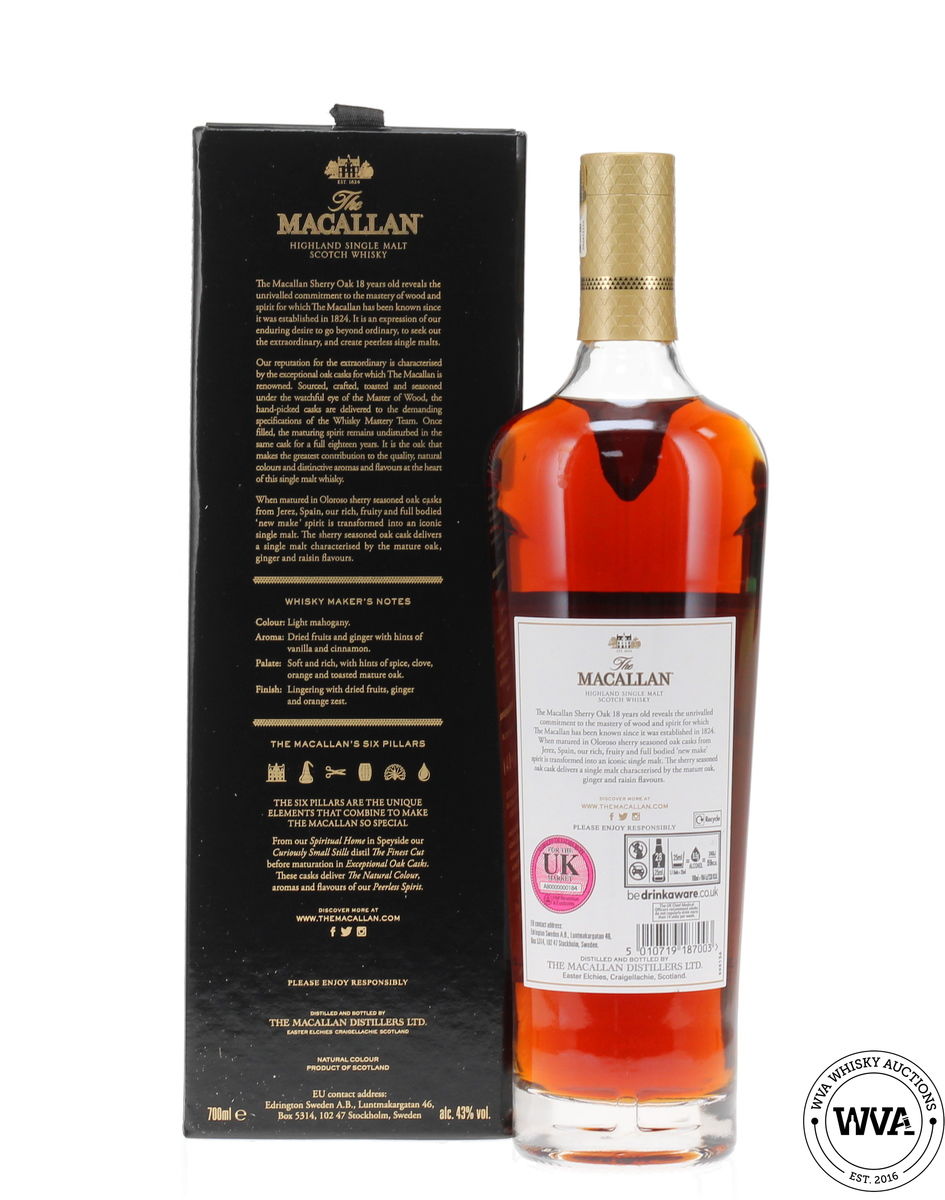 Macallan 18 Year Old Sherry Oak (2022)