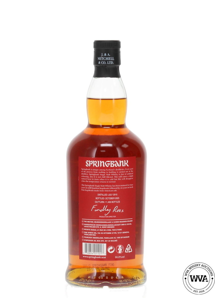 Springbank 10 Year Old - Fino Cask Matured (2025)