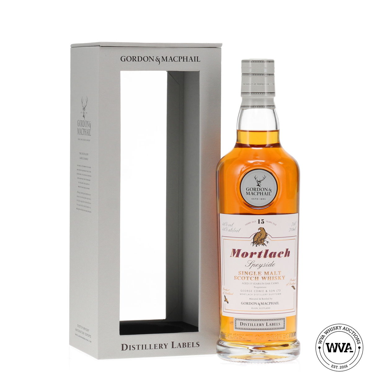 Mortlach 15 Year Old - Gordon & Macphail - Distillery Labels